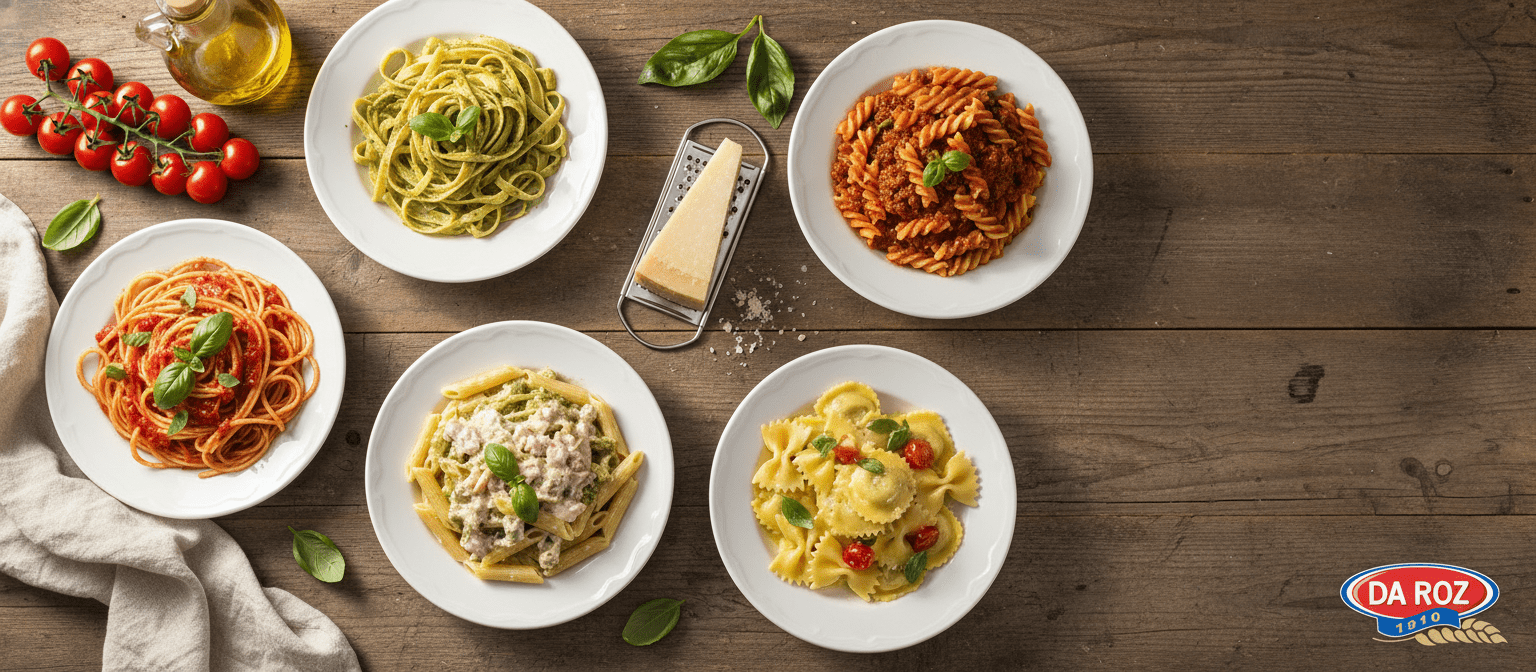 Molhos Clássicos Italianos que Combinam com Cada Tipo de Massa - Massas Da Roz