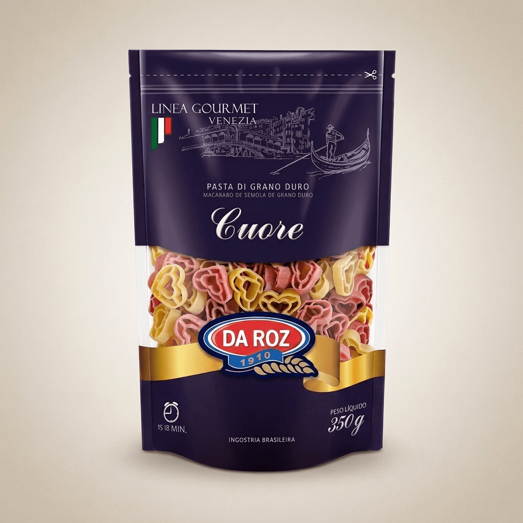 Combo Cuore Da Roz – 5un. | Linea Gourmet 350g - Massas Da Roz