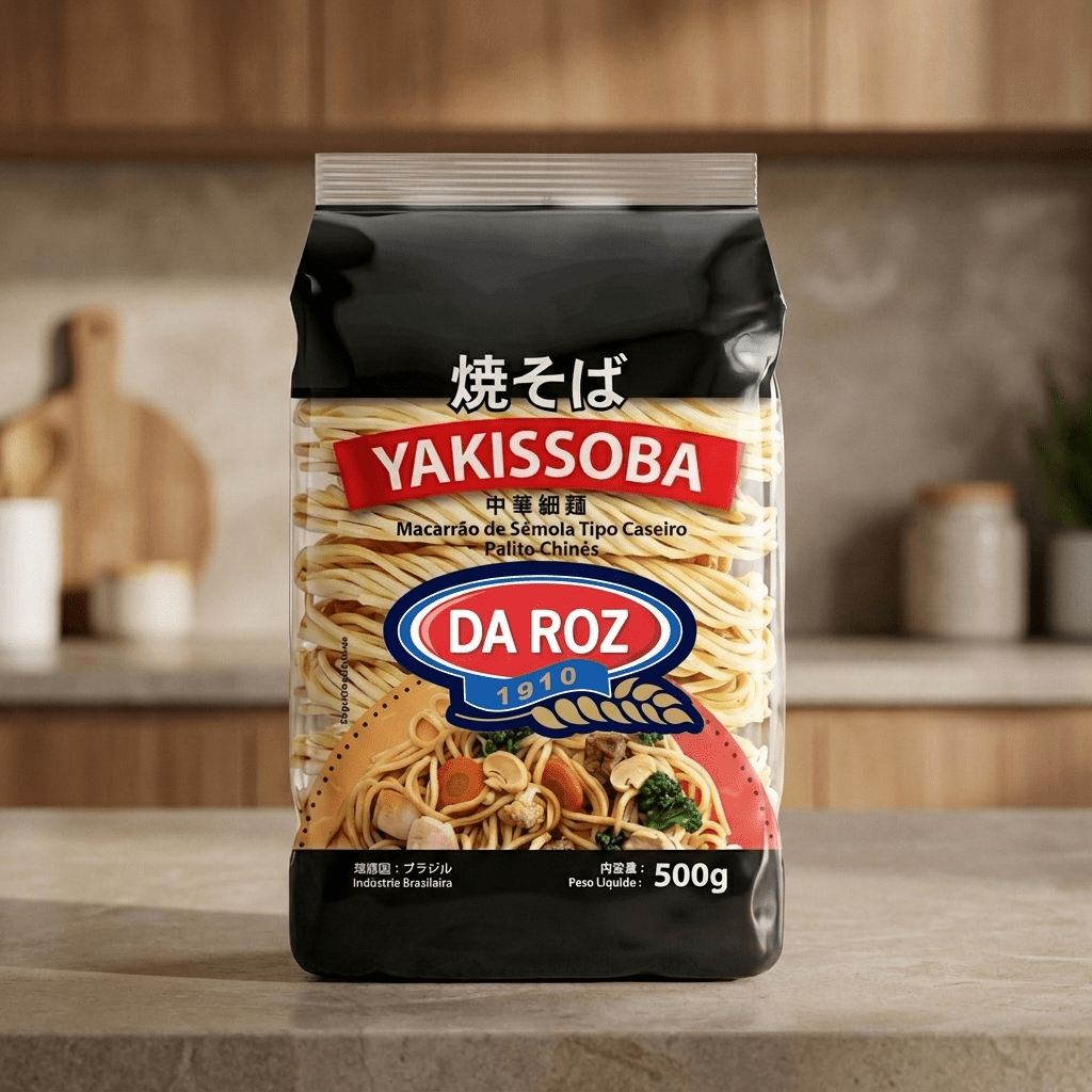 Combo Yakissoba Da Roz – 6un. | Massa Tipo Caseiro 500g - Massas Da Roz